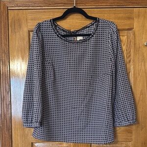 J. Crew Patterned Blouse